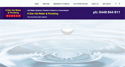 Desktop Screenshot of hotwatersystems-plumbing.com.au